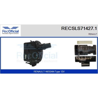 Interruttore piantone sterzo RECOFICIAL RECSLS71427.1