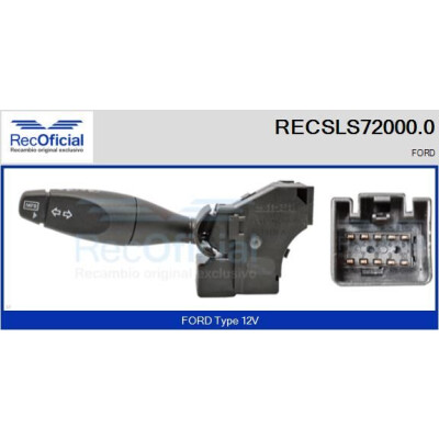 Interruttore piantone sterzo RECOFICIAL RECSLS72000.0