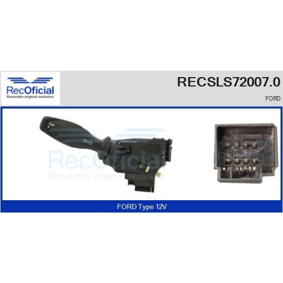 Interruttore piantone sterzo RECOFICIAL RECSLS72007.0