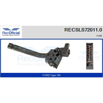 Interruttore piantone sterzo RECOFICIAL RECSLS72011.0