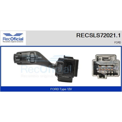 Interruttore piantone sterzo RECOFICIAL RECSLS72021.1