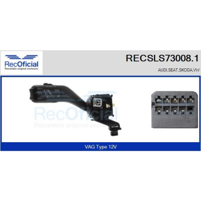 Interruttore piantone sterzo RECOFICIAL RECSLS73008.1