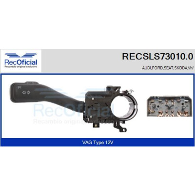 Interruttore piantone sterzo RECOFICIAL RECSLS73010.0