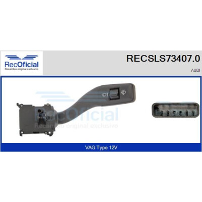 Interruttore piantone sterzo RECOFICIAL RECSLS73407.0