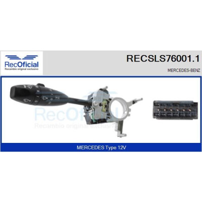 Interruttore piantone sterzo RECOFICIAL RECSLS76001.1