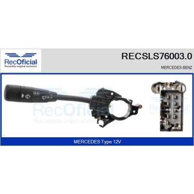 Interruttore piantone sterzo RECOFICIAL RECSLS76003.0