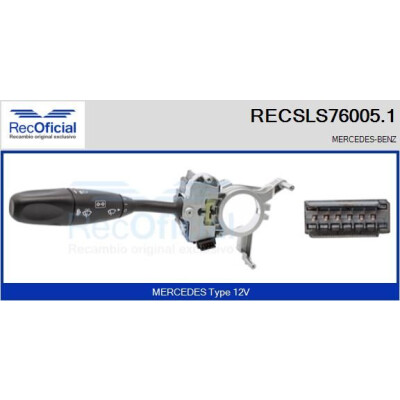 Interruttore piantone sterzo RECOFICIAL RECSLS76005.1
