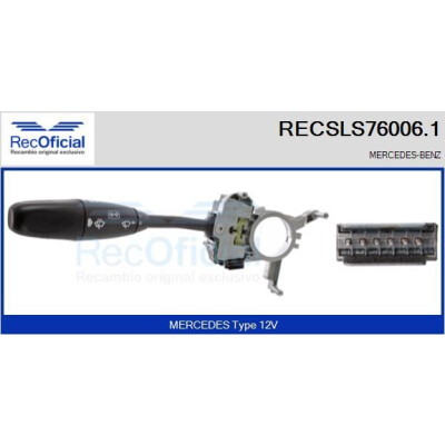 Interruttore piantone sterzo RECOFICIAL RECSLS76006.1
