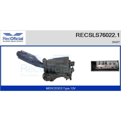Interruttore piantone sterzo RECOFICIAL RECSLS76022.1