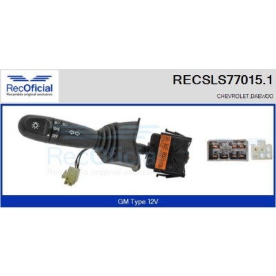 Interruttore piantone sterzo RECOFICIAL RECSLS77015.1