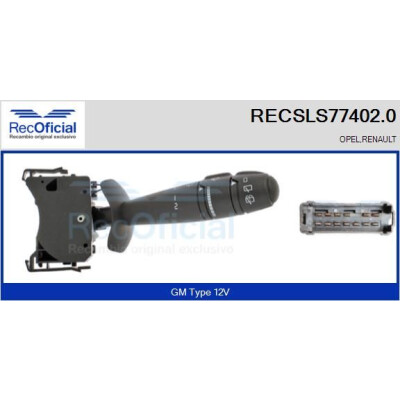 Interruttore piantone sterzo RECOFICIAL RECSLS77402.0