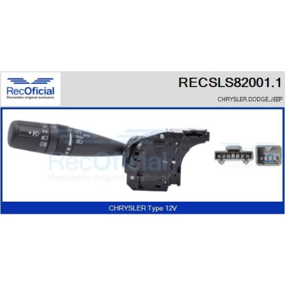Interruttore piantone sterzo RECOFICIAL RECSLS82001.1