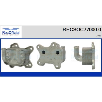 Radiatore dell'olio, olio motore RECOFICIAL RECSOC77000.0