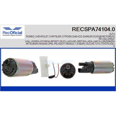 Pompa carburante RECOFICIAL RECSPA74104.0
