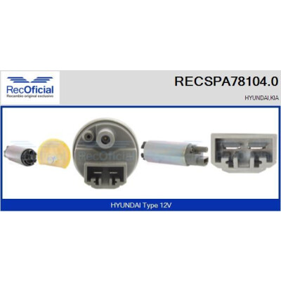 Pompa carburante RECOFICIAL RECSPA78104.0