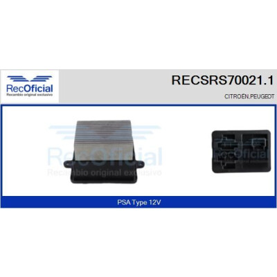 Resistenza, ventola abitacolo RECOFICIAL RECSRS70021.1