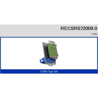 Resistenza, ventola abitacolo RECOFICIAL RECSRS72009.0
