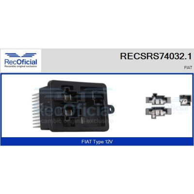 Resistenza, ventola abitacolo RECOFICIAL RECSRS74032.1