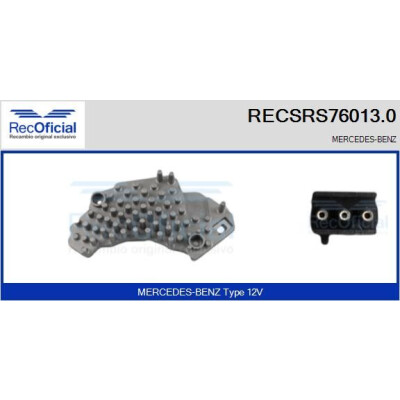 Resistenza, ventola abitacolo RECOFICIAL RECSRS76013.0