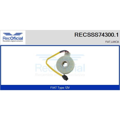 Sensore angolo di sterzata RECOFICIAL RECSSS74300.1