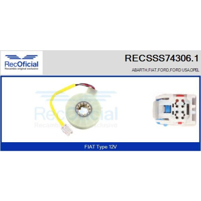 Sensore angolo di sterzata RECOFICIAL RECSSS74306.1