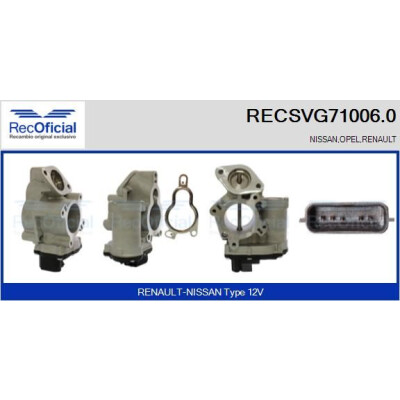 Valvola EGR RECSVG71006.0