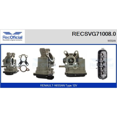 Valvola EGR RECOFFICIAL RECSVG71008.0
