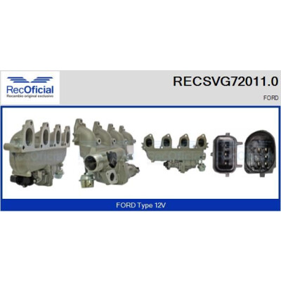 Valvola EGR RECOFFICIAL RECSVG72011.0