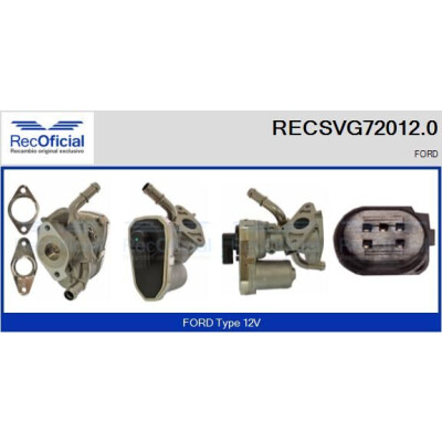 Valvola EGR RECOFFICIAL RECSVG72012.0