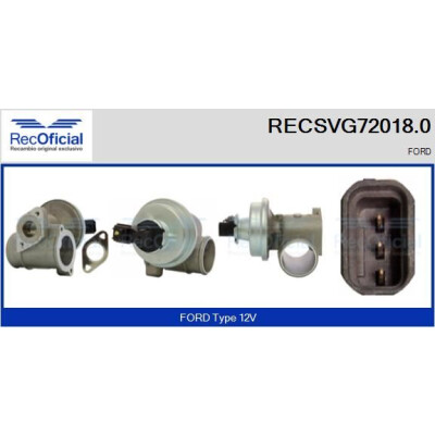 Valvola EGR RECOFFICIAL RECSVG72018.0