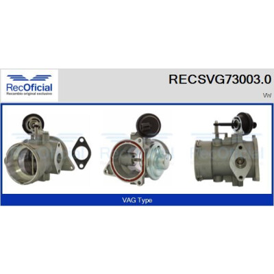 Valvola EGR RECSVG73003.0