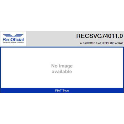 Valvola EGR RECOFFICIAL RECSVG74011.0