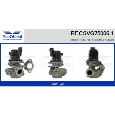 Valvola EGR RECSVG75006.1