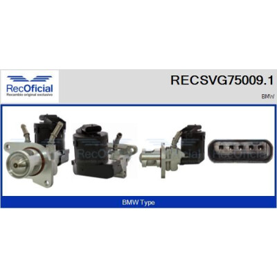 Valvola EGR RECOFFICIAL RECSVG75009.1