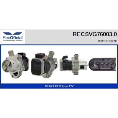 Valvola EGR RECOFFICIAL RECSVG76003.0