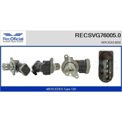 Valvola EGR RECOFFICIAL RECSVG76005.0