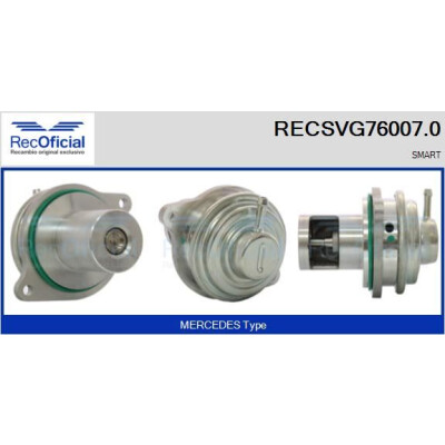 Valvola EGR RECOFFICIAL RECSVG76007.0