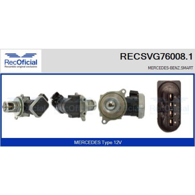 Valvola EGR RECOFFICIAL RECSVG76008.1