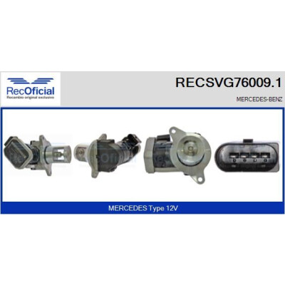 Valvola EGR RECOFFICIAL RECSVG76009.1