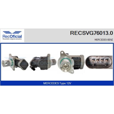 Valvola EGR RECOFFICIAL RECSVG76013.0
