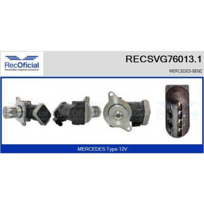 Valvola EGR RECOFFICIAL RECSVG76013.1