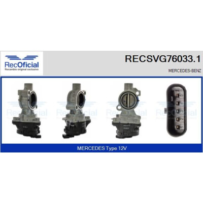 Valvola EGR RECOFFICIAL RECSVG76033.1