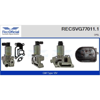 Valvola EGR RECOFFICIAL RECSVG77011.1