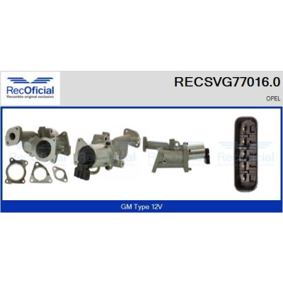 Valvola EGR RECOFFICIAL RECSVG77016.0