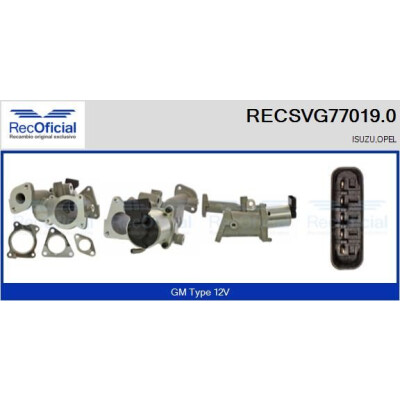 Valvola EGR RECOFFICIAL RECSVG77019.0