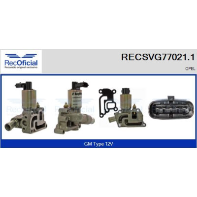 Valvola EGR RECOFFICIAL RECSVG77021.1