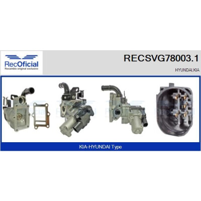 Valvola EGR RECSVG78003.1