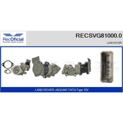 Valvola EGR RECOFFICIAL RECSVG81000.0