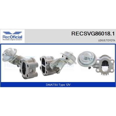 Valvola EGR RECOFFICIAL RECSVG86018.1