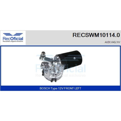 Motore tergicristallo RECOOFFICIAL RECSWM10114.0